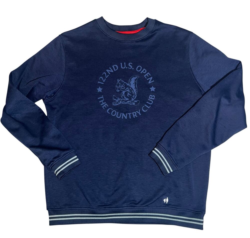 Foot Joy Navy Blue crewneck 2022 US Open country club Sweatshirt men MD preppy